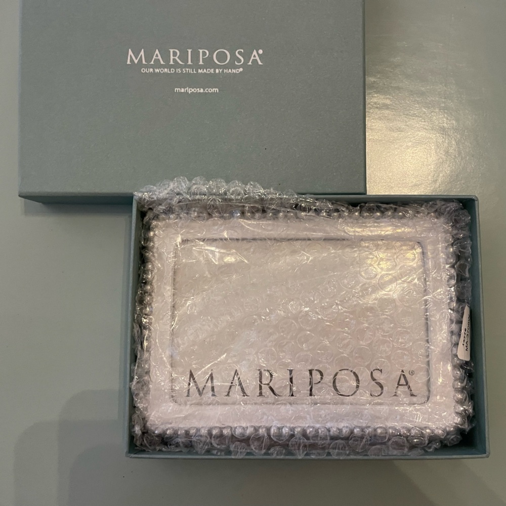 Mariposa Silver Frame with Blue Packaging